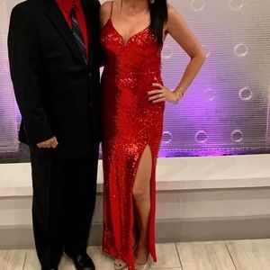 Gorgeous Red Sequin Formal
